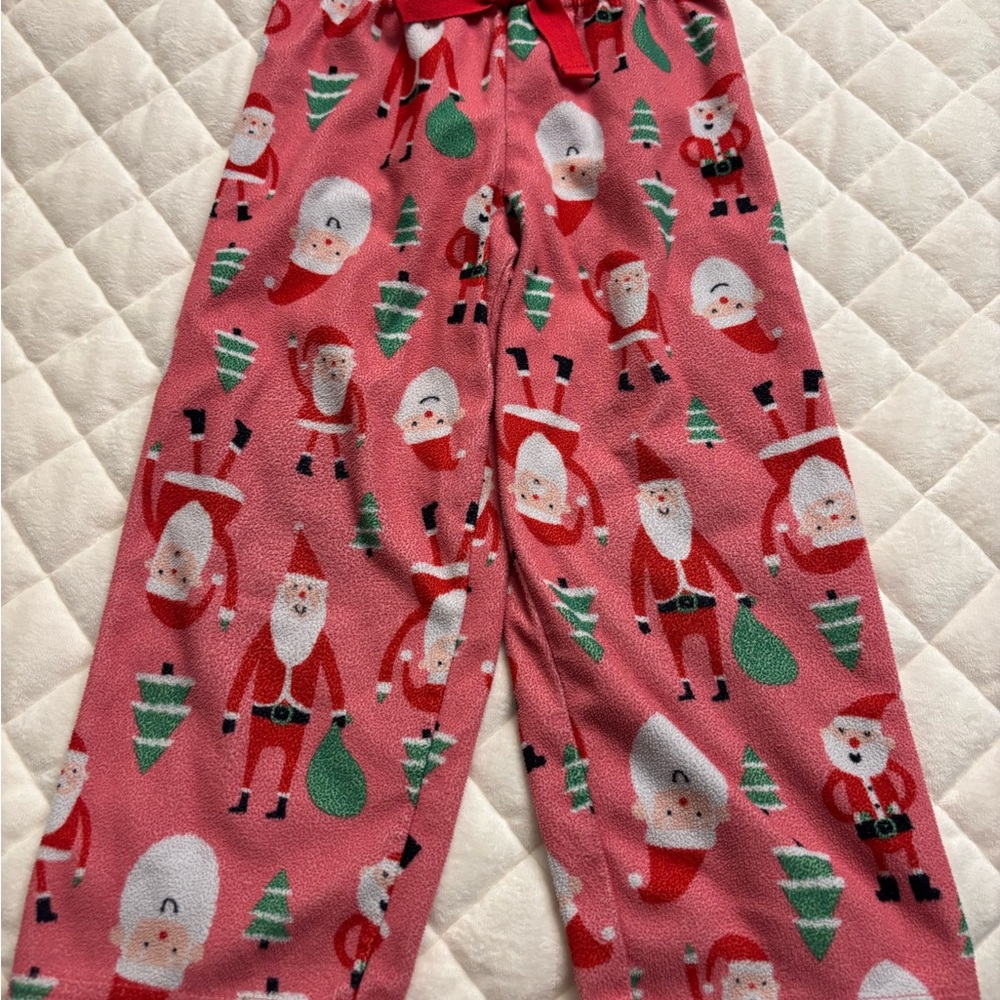 Carter's Pink Santa Pajama Bottoms